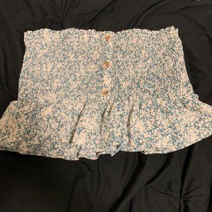 Women's Blue Crop-top